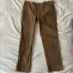 Men's Extra Slim Brown Dress Pants